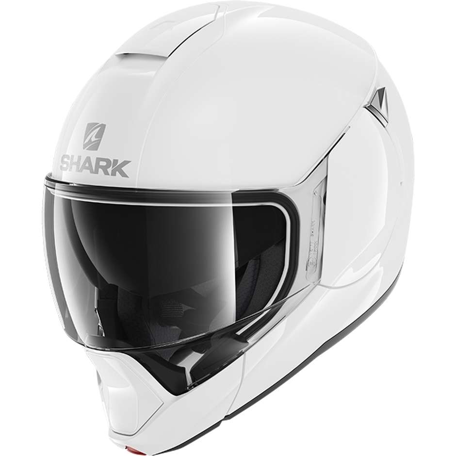 Modular Motorcycle Helmet In Shark EVOJET BLANK White