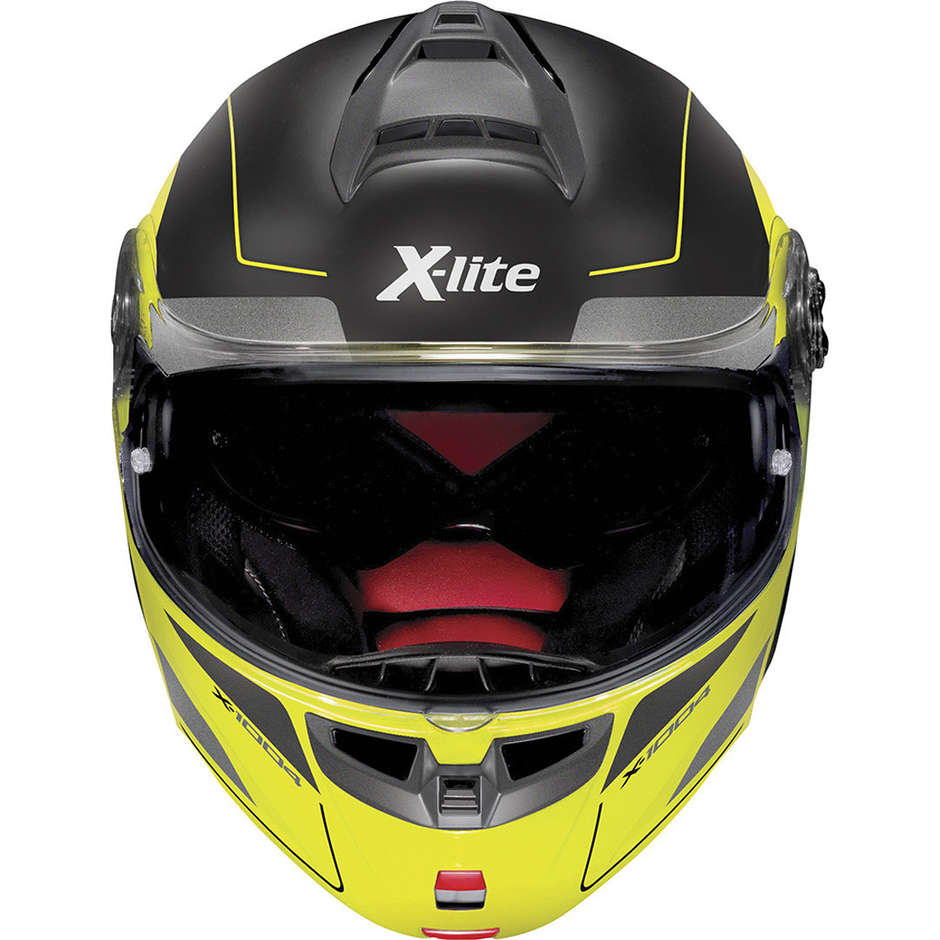 Modular Motorcycle Helmet in X-Lite X-1004 Fiber CHARISMATIC N-Com 029 Black Yellow