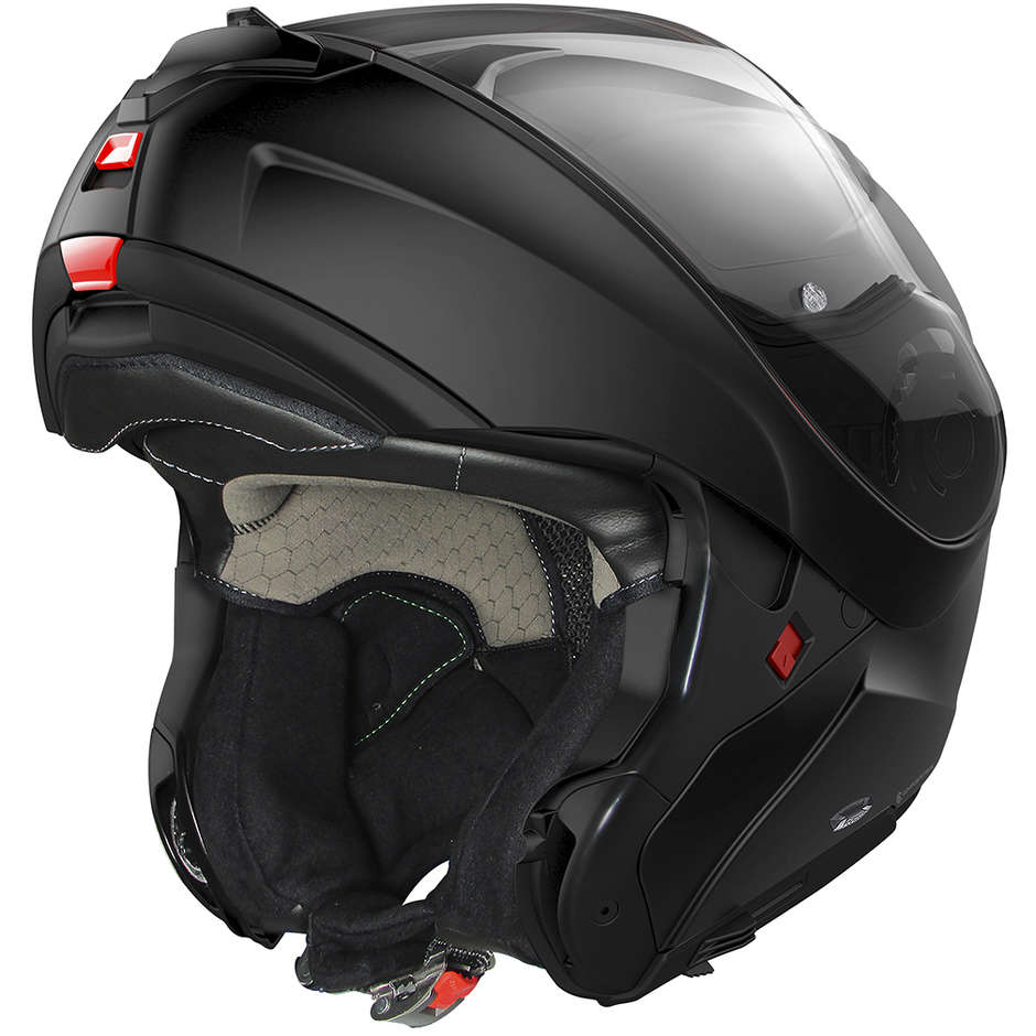 Modular Motorcycle Helmet in X-Lite X-1005 ELEGANCE N-Com 001 Fiber Glossy Black