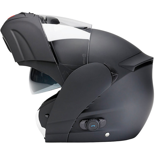 Modular Motorcycle Helmet Intercom Herkunft Tecno Mit integrierter Bluetooth Matte Black