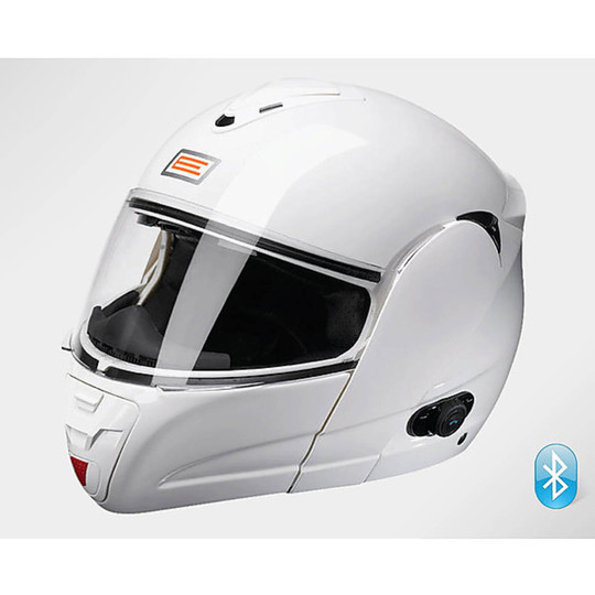 Modular Motorcycle Helmet Intercom Herkunft Tecno Mit integrierter Bluetooth White