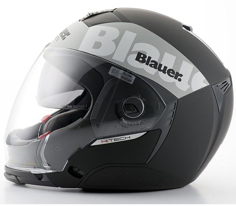 Modular Motorcycle Helmet Jet Black Matte Crossover Blauer mobile For
