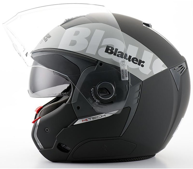 Modular Motorcycle Helmet Jet Black Matte Crossover Blauer mobile