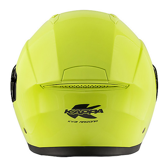 Modular Motorcycle Helmet Kappa KV31 ARIZONA Basic Yellow Fluo Matt Black