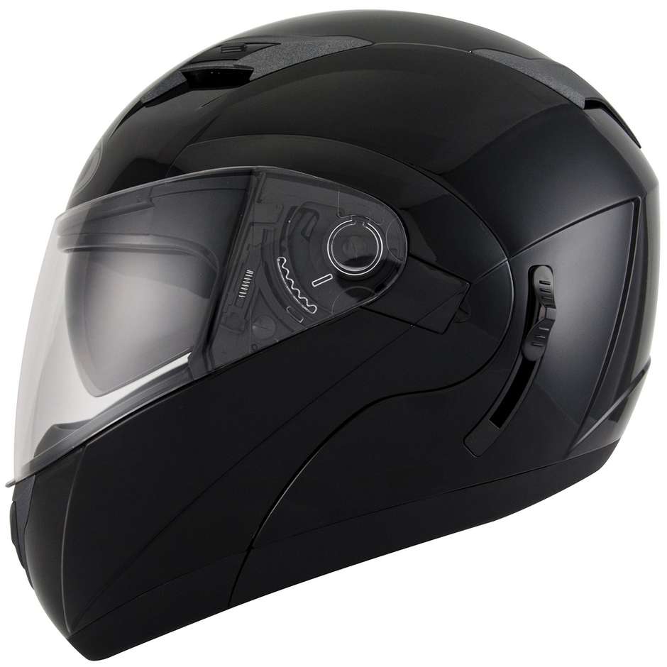 Modular Motorcycle Helmet KYT CONVAIR PLAIN Black