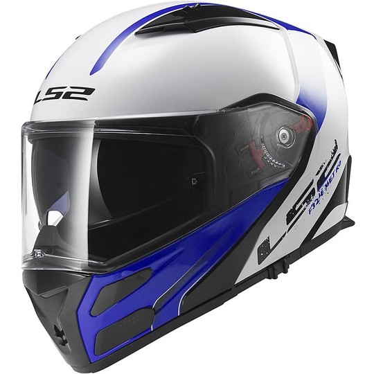 Modular Motorcycle Helmet LS2 FF324 Double approval Metro Rapid White / Blue