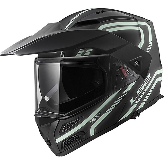 Modular Motorcycle Helmet LS2 FF324 Metro EVO FIREFLY Black Opaco Light