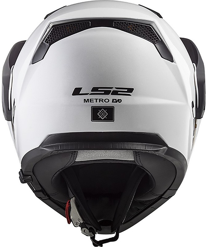 Casco Modulare LS2 FF324 Metro Evo - Gloss Black/White (Nero bianco Lucido)  – La Lambretta Moto
