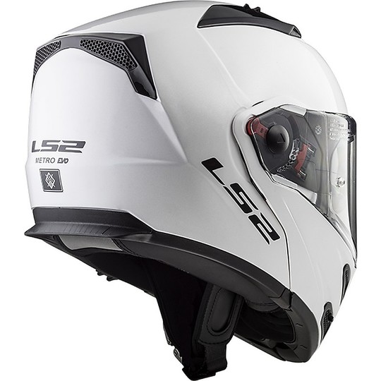 Modular Motorcycle Helmet LS2 FF324 Metro EVO Solid White