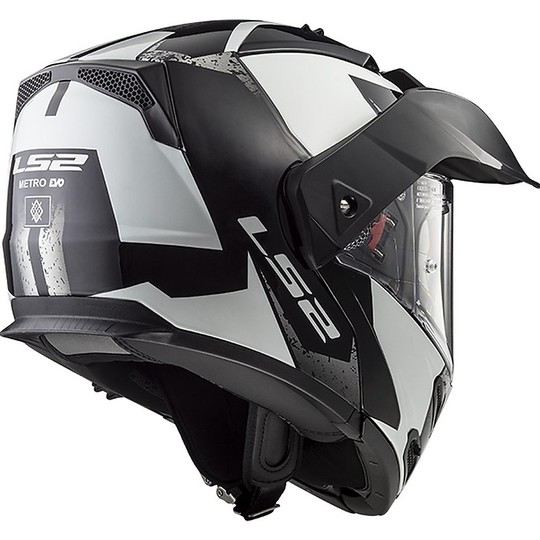 Modular Motorcycle Helmet LS2 FF324 Metro EVO SUB Black Light