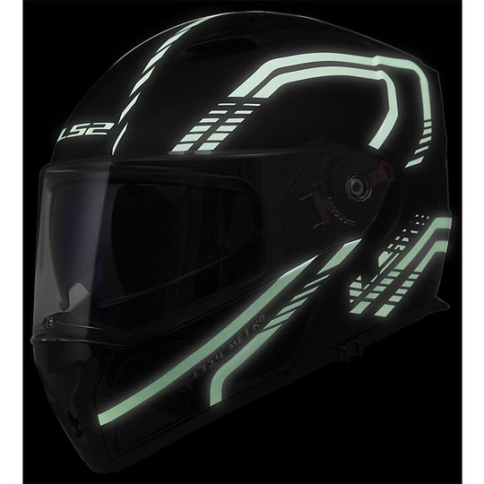 Modular Motorcycle Helmet LS2 FF324 Metro Firely Fluorescent