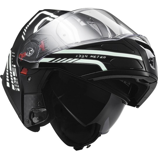 Modular Motorcycle Helmet LS2 FF324 Metro Firely Fluorescent