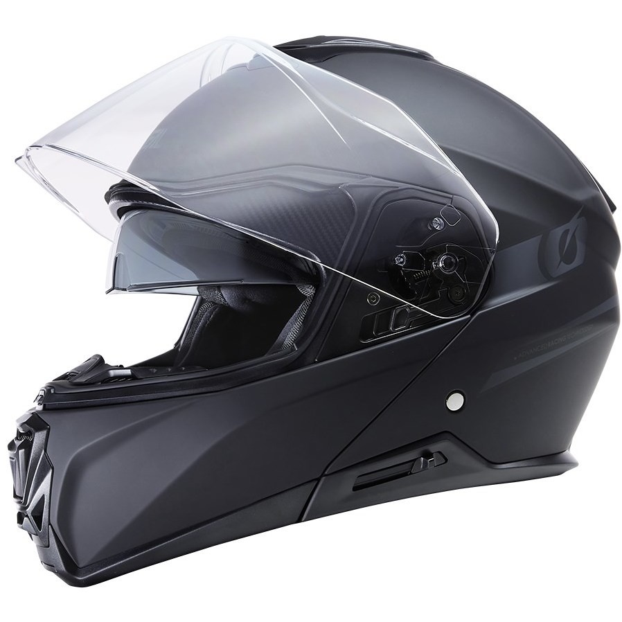 Modular Motorcycle Helmet M-SRS Double Visor Matt Black