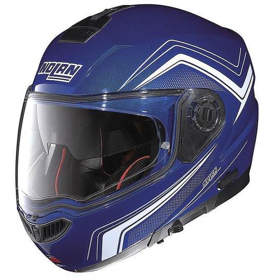 Modular Motorcycle Helmet Nolan N104 Absolute Como N-COM 50 Cayman Blue