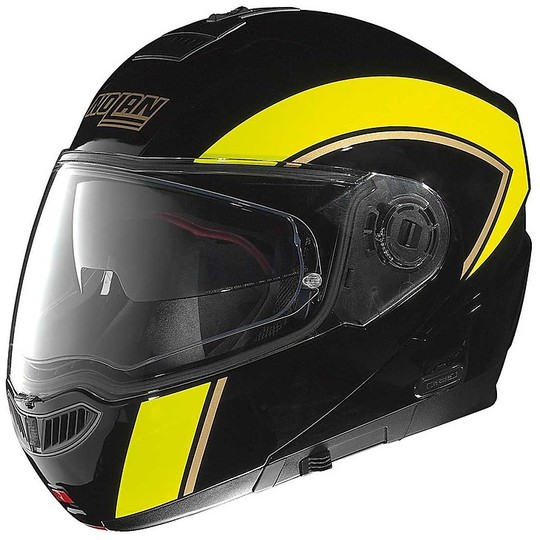 Modular Motorcycle Helmet Nolan N104 EVO sCOVERY N-COM 042 Black Yellow