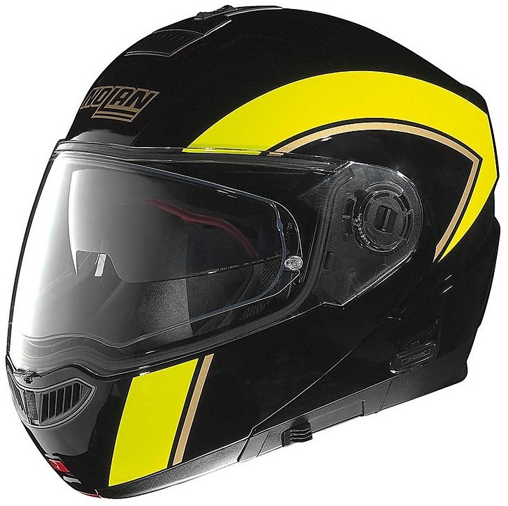 Modular Motorcycle Helmet Nolan N104 EVO sCOVERY N-COM 042 Black Yellow