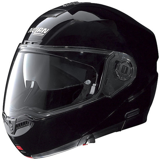 Modular Motorcycle Helmet Nolan N104 NCOM Classic Glossy Black For Sale ...