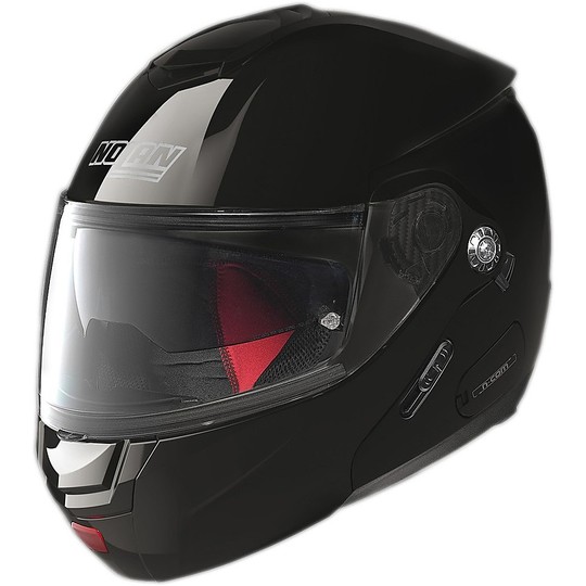Modular Motorcycle Helmet Nolan N90.2 Classic N-COM Black Lucido