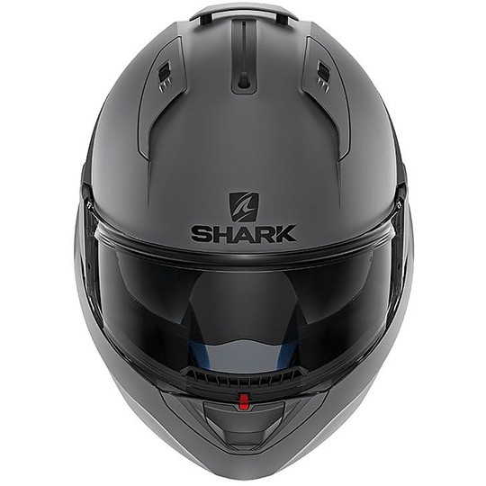 Modular Motorcycle Helmet Openable Shark EVO ONE 2 BLANK Anthracite Matt