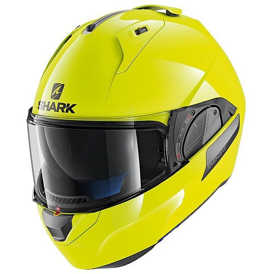 Modular Motorcycle Helmet Openable Shark EVO ONE 2 HI-VISIBILITY Fluo Yellow