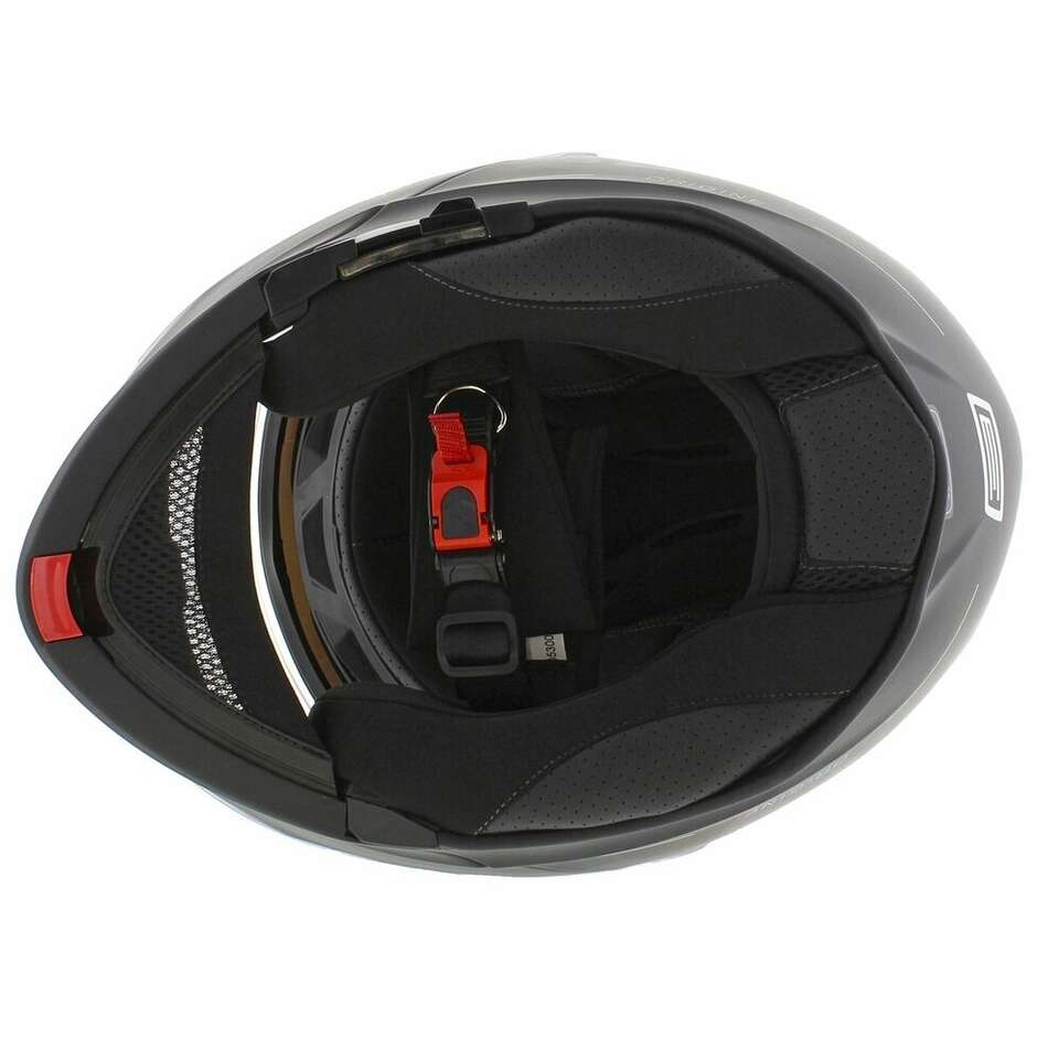 Modular Motorcycle Helmet Origin DELTA BASIC Virgin Red Black Titanium Matt
