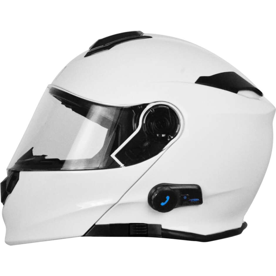 Modular Motorcycle Helmet Origin DELTA Bt Solid Glossy White