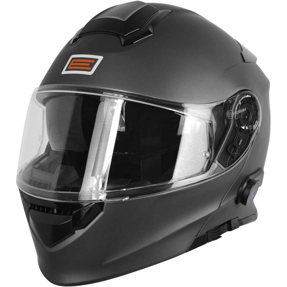 Modular Motorcycle Helmet Origin DELTA Bt Solid Titanium Matt