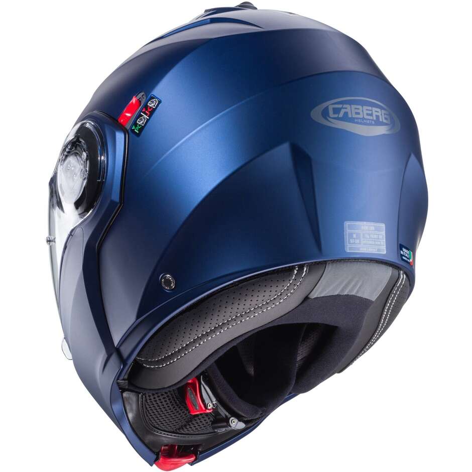 Modular Motorcycle Helmet P / J Approved Caberg DUKE EVO Matt Blue Yama
