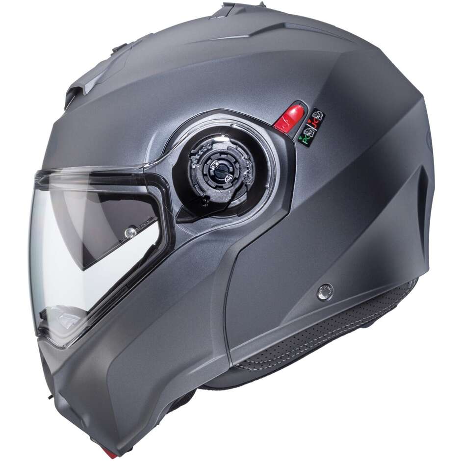 Modular Motorcycle Helmet P / J Approved Caberg DUKE EVO Matt Gray