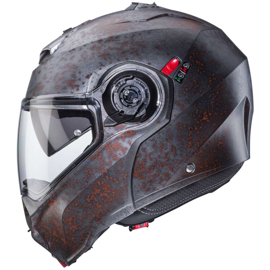 Modular Motorcycle Helmet P / J Approved Caberg DUKE EVO RUSTY