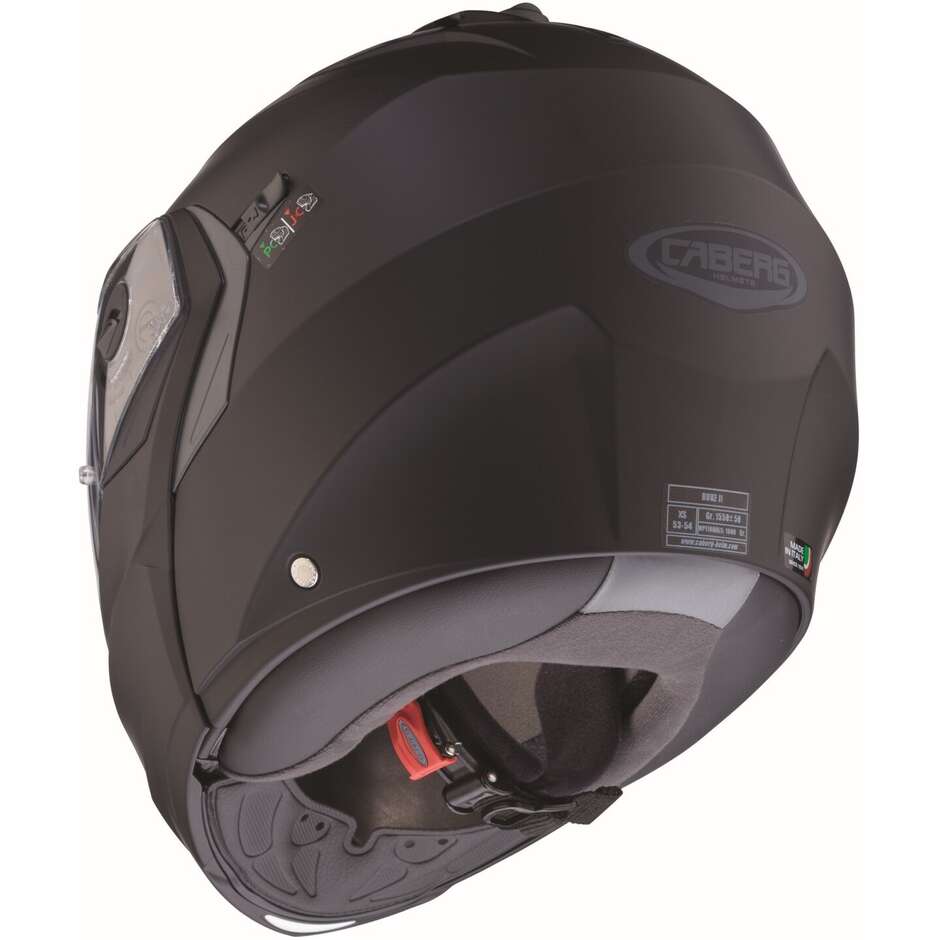 Modular Motorcycle Helmet P / J Approved Caberg DUKE X Matt Black