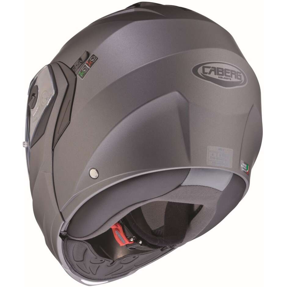 Modular Motorcycle Helmet P / J Approved Caberg DUKE X Matt Gray
