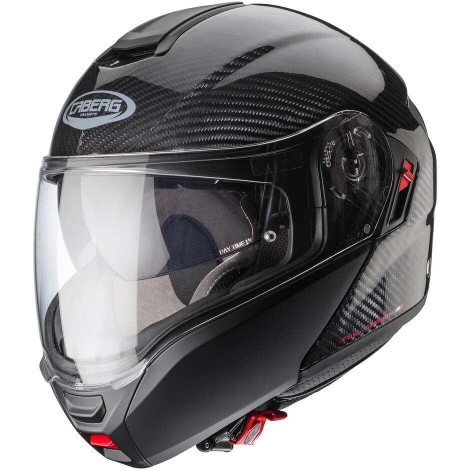 Modular Motorcycle Helmet P / J Approved Caberg LEVO X Carbon