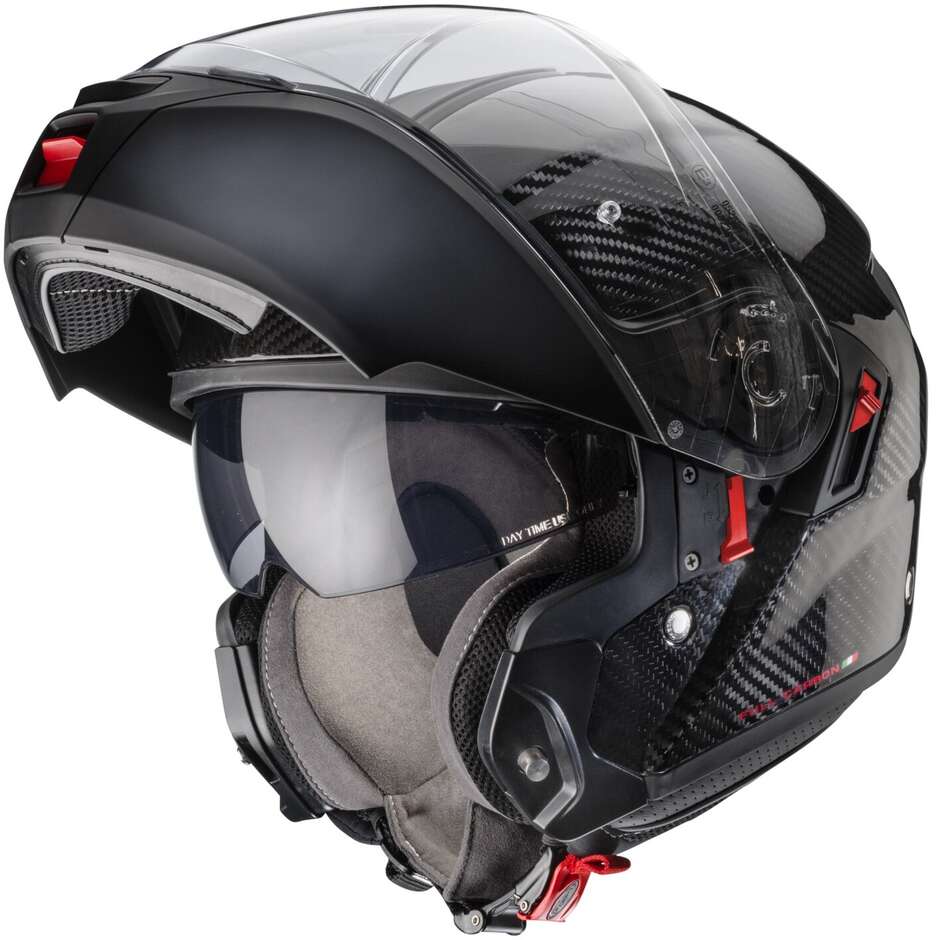 Modular Motorcycle Helmet P / J Approved Caberg LEVO X Carbon