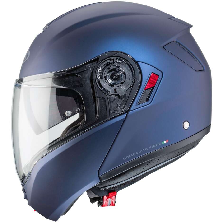 Modular Motorcycle Helmet P / J Approved Caberg LEVO X Matt Blue Yama