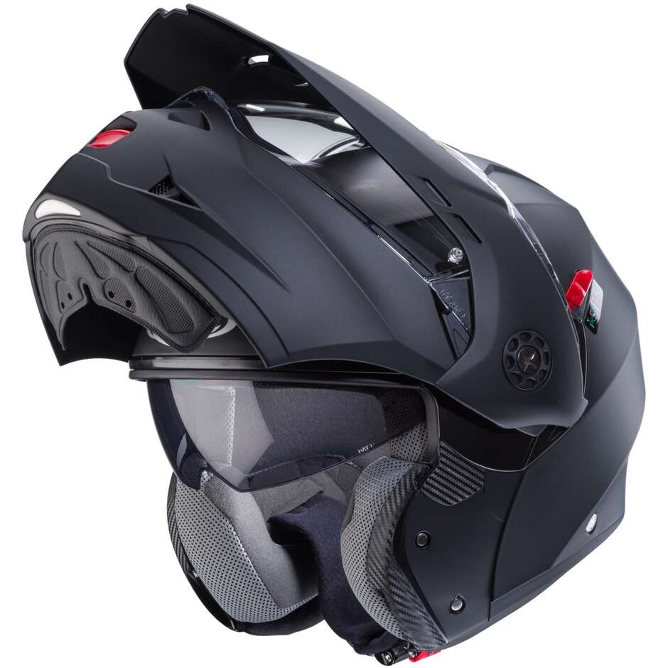 Modular Motorcycle Helmet P / J Approved Caberg TOURMAX X Matt Black