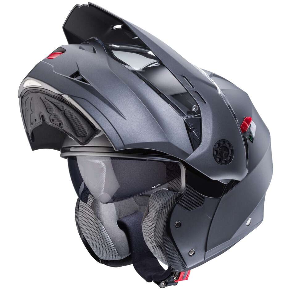 Modular Motorcycle Helmet P / J Approved Caberg TOURMAX X Matt Gray