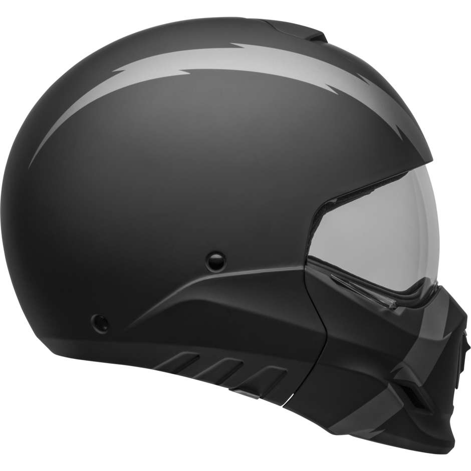 Modular Motorcycle Helmet P / J Bell BROOZER ARC Black Matt Gray