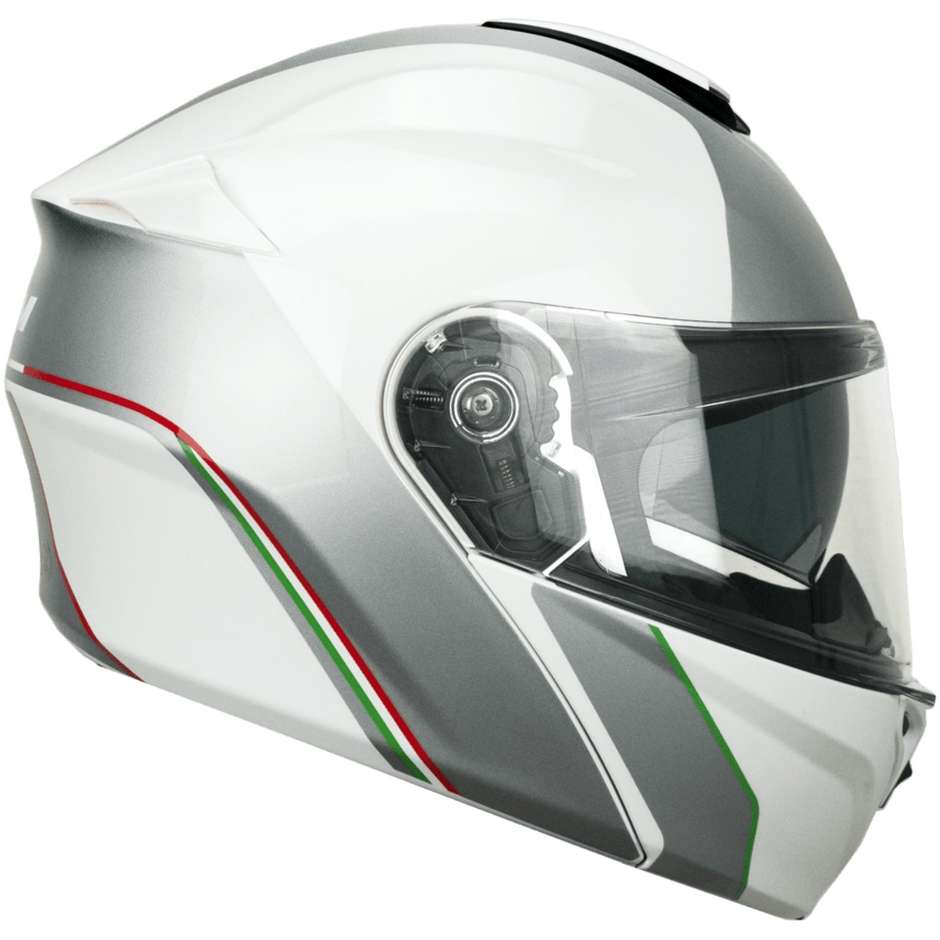 Modular Motorcycle Helmet P / J CGM 508i BERLIN ITALY Glossy White