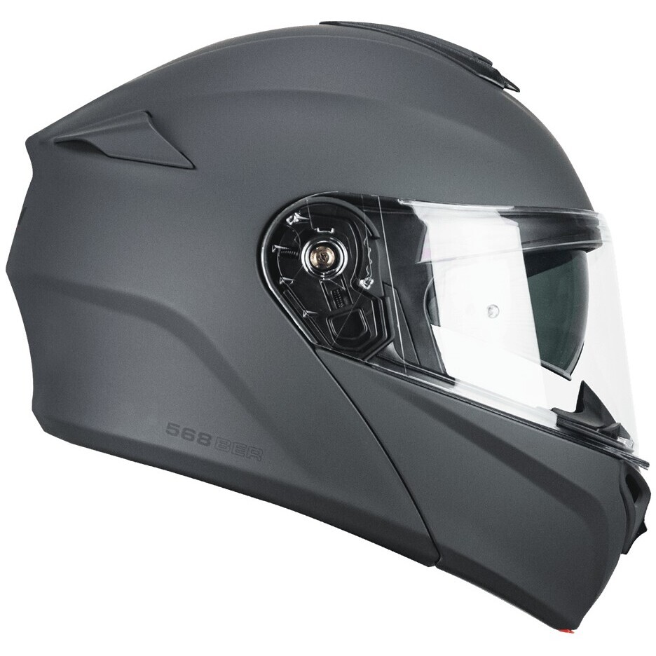 Modular Motorcycle Helmet P/J CGM 568A BER MONO Matt Graphite