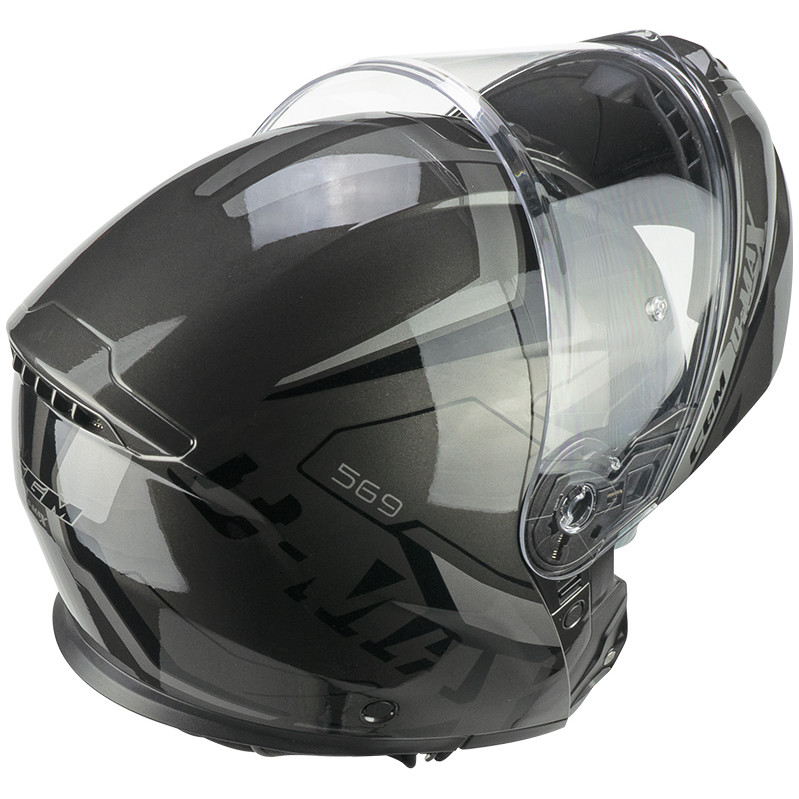 Modular Motorcycle Helmet P / J CGM 569a C-MAX CITY Graphite Black