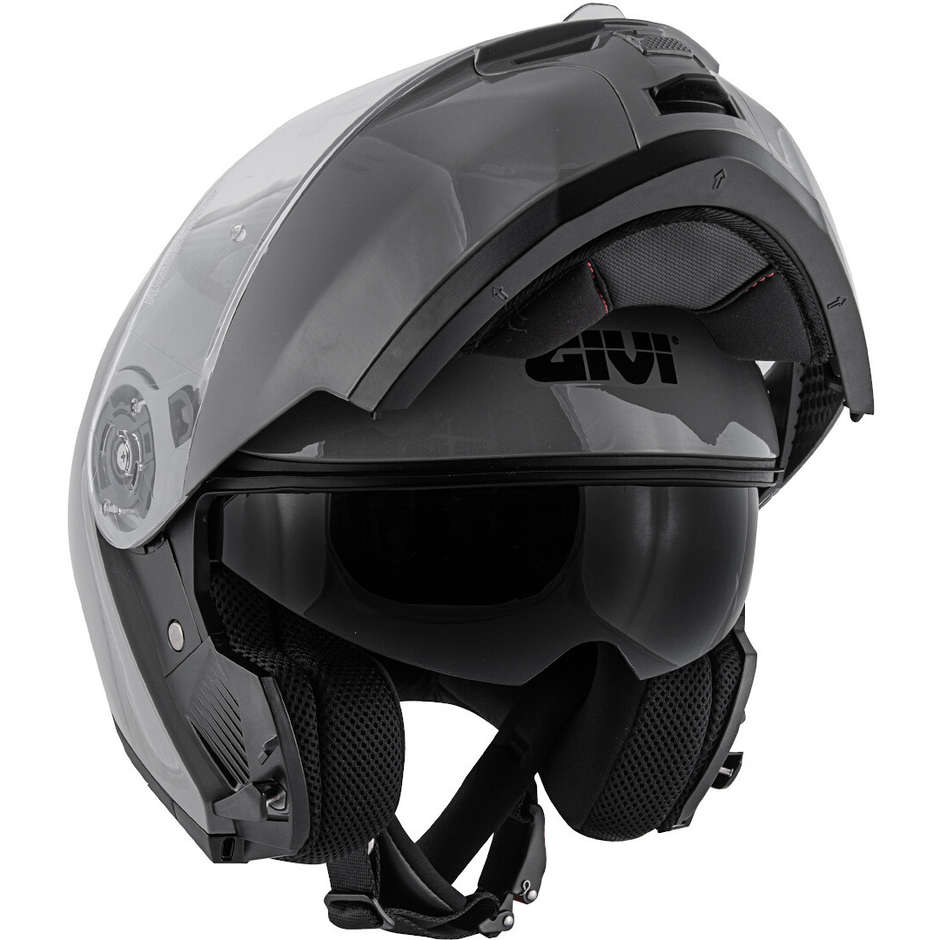 Modular Motorcycle Helmet P / J Givi X.20 EXPEDITION Solid Glossy Anthracite