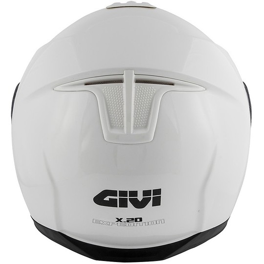 Modular Motorcycle Helmet P / J Givi X.20 EXPEDITION Solid Glossy White