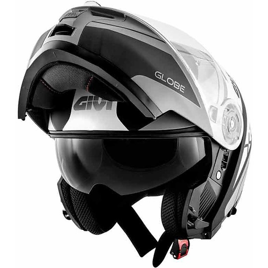 Modular Motorcycle Helmet P / J Givi X.21 CHALLENGER GLOBE Matt Black Titanium