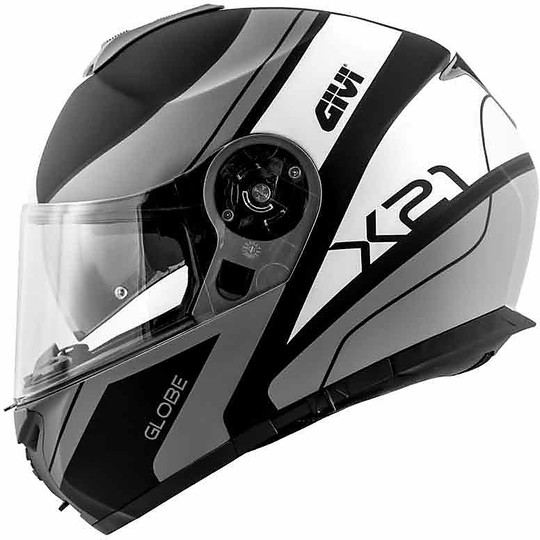 Modular Motorcycle Helmet P / J Givi X.21 CHALLENGER GLOBE Matt Black Titanium