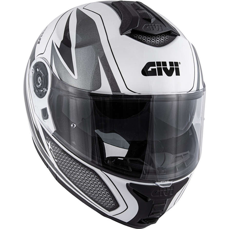 Modular Motorcycle Helmet P / J Givi X.21 CHALLENGER Shiver White gray Black