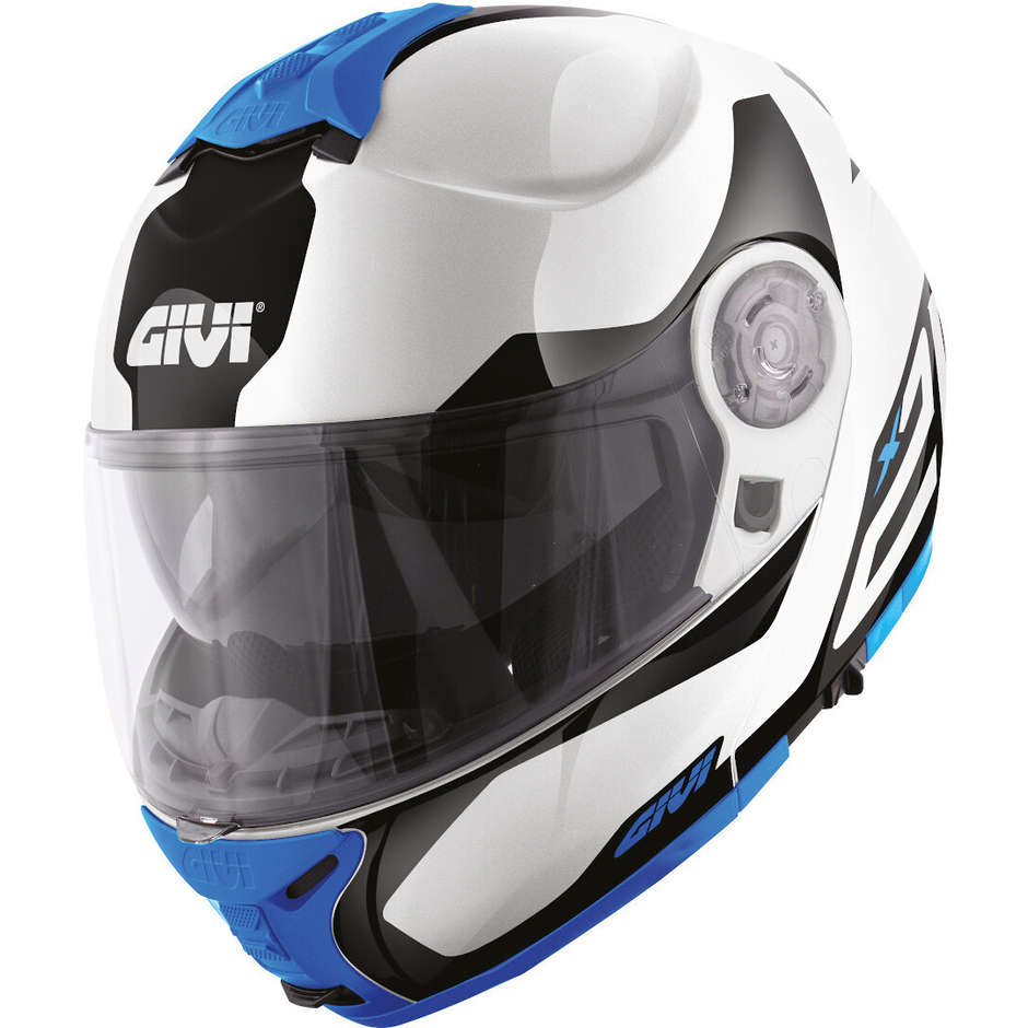 Modular Motorcycle Helmet P / J Givi X.21 CHALLENGER Spirit White Blue