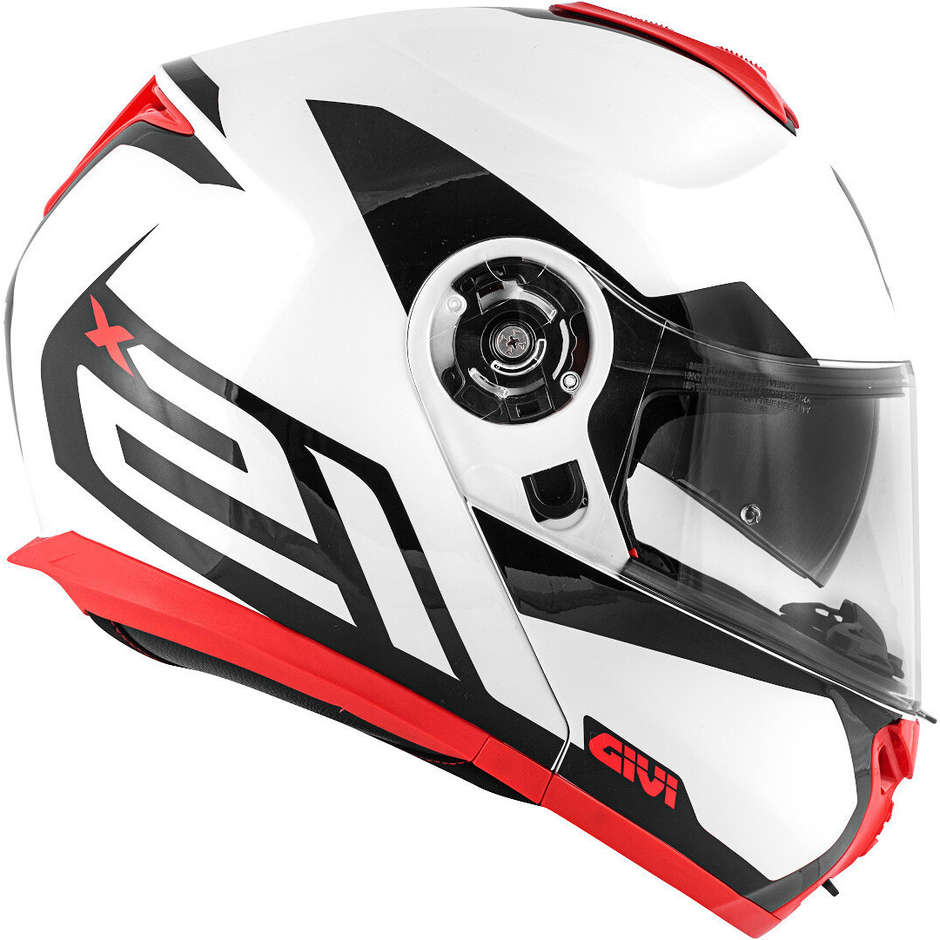 Modular Motorcycle Helmet P / J Givi X.21 CHALLENGER Spirit White Red