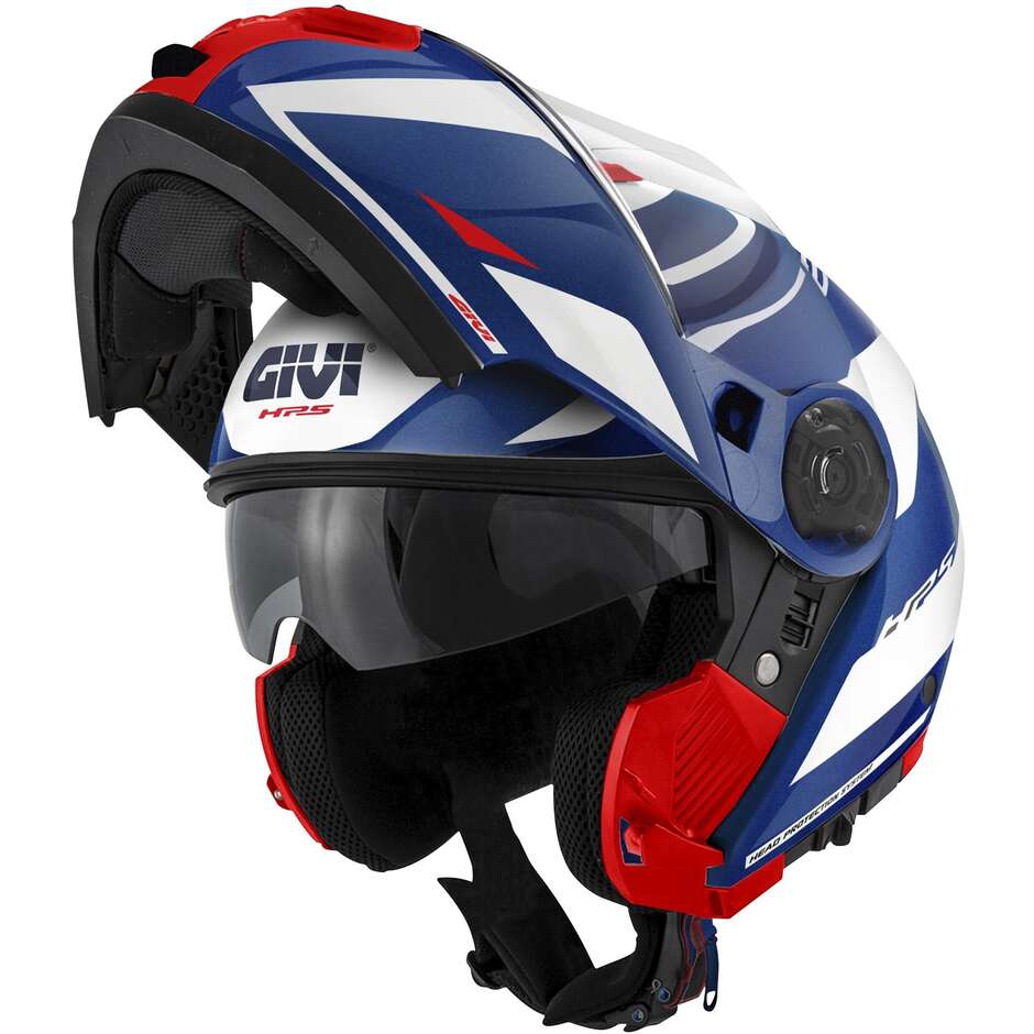 Modular Motorcycle Helmet P/J Givi X.21 EVO NUMBER Blue White Red
