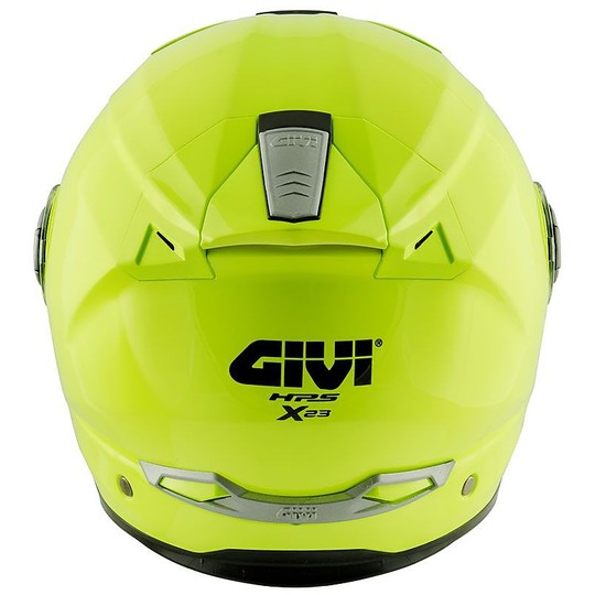 Modular Motorcycle Helmet P / J Givi X.23 Solid Yellow Fluo Glossy